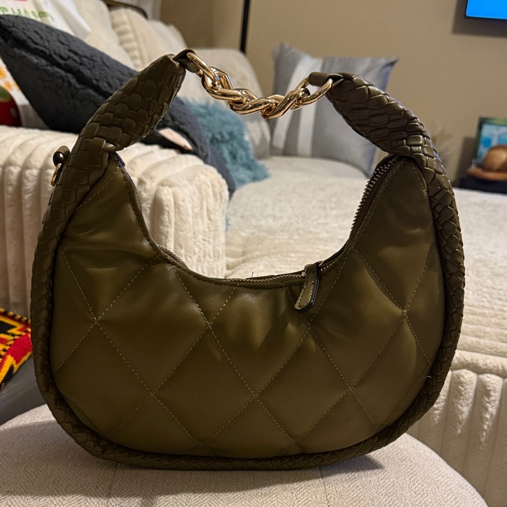 Olive Quilted Women's Bag